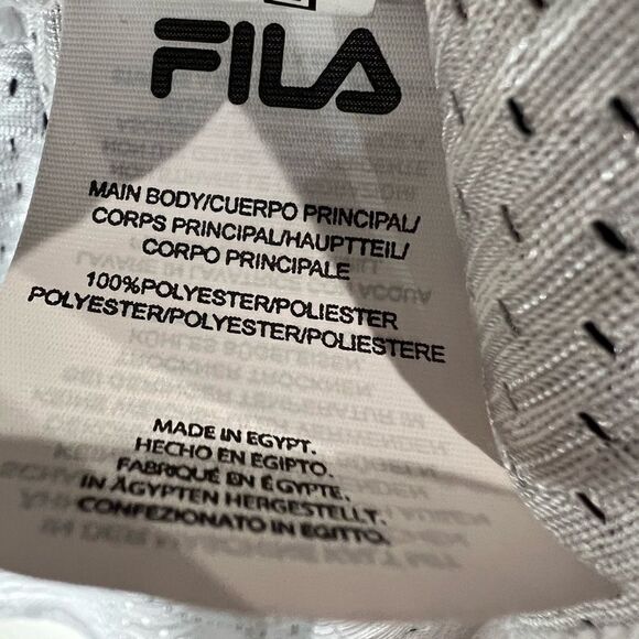 FILA MICHELLE CROPPED MESH TEE shirt jersey size large - Picture 14 of 14